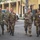 The Army Reserve Cyber Protection Brigade and the Reparto Sicurezza Cibernetica leadership walking together