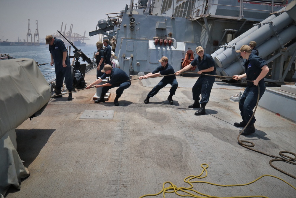 USS McFaul Arrives in Jebel-Ali, UAE