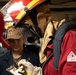 USS Harpers Ferry (LSD 49) sailors participate in a main space fire drill