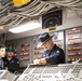 USS Harpers Ferry (LSD 49) sailors participate in a main space fire drill