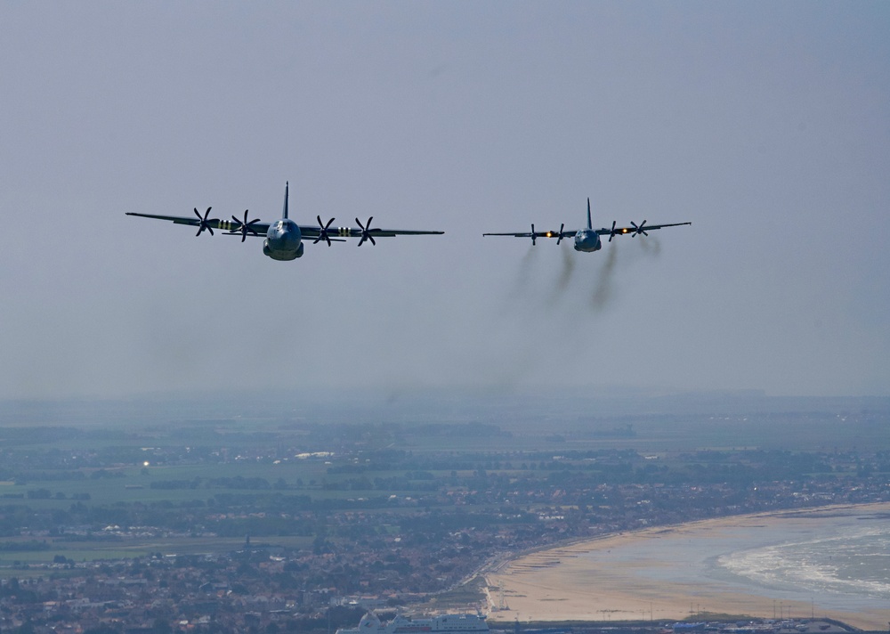 C-130J fly-over commemorates D-Day 79