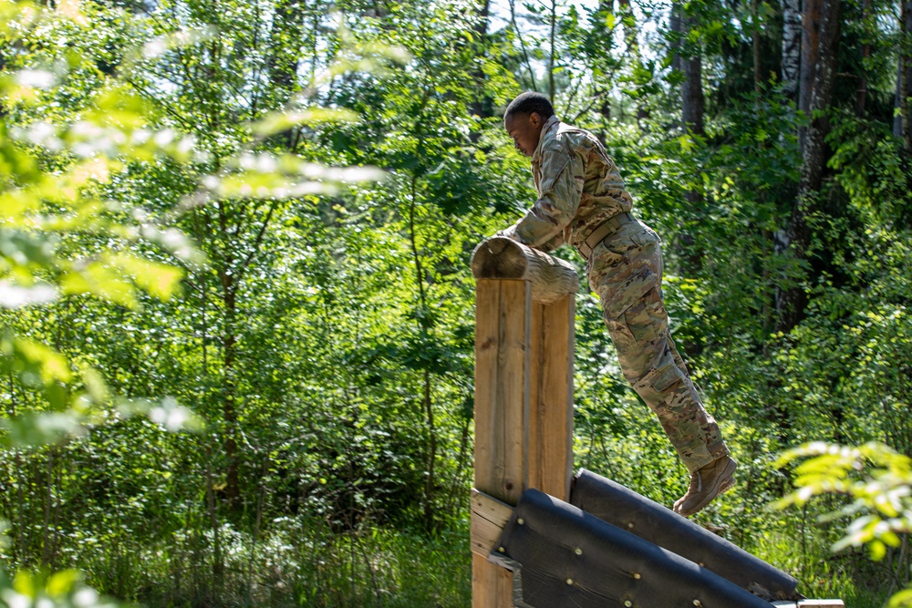 Victory Corps’ Elhers Cup participants tackle an obstacle course on their third day