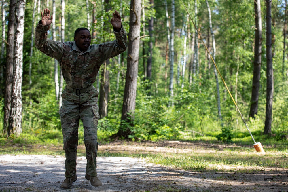 Victory Corps’ Elhers Cup participants tackle an obstacle course on their third day