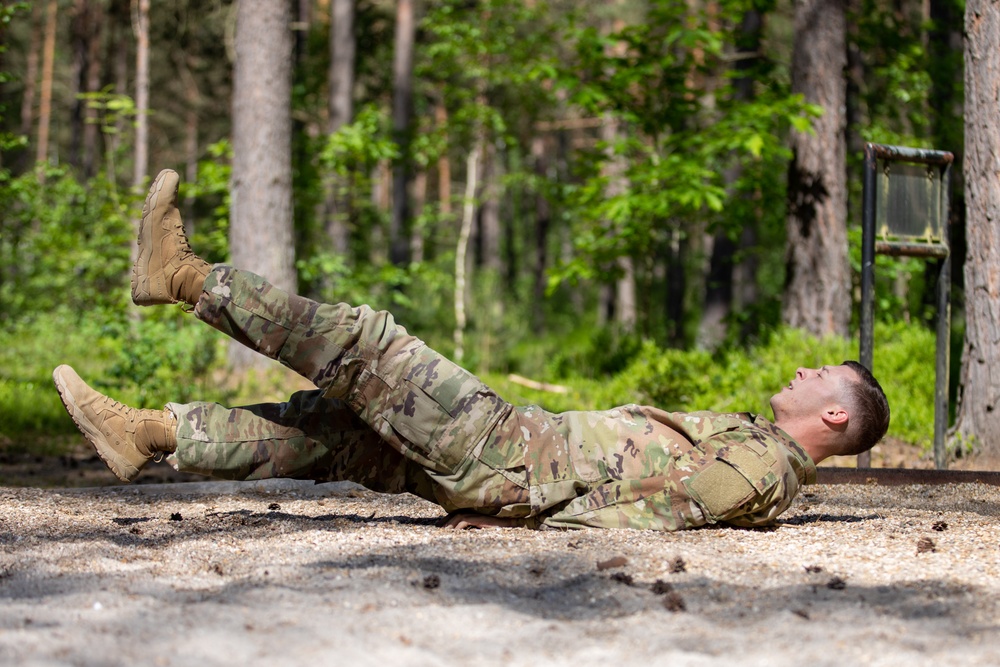 Victory Corps’ Elhers Cup participants tackle an obstacle course on their third day