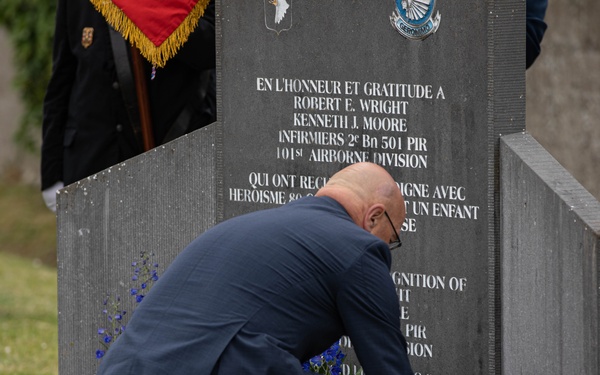 Angoville-au Plain Memorial Ceremony