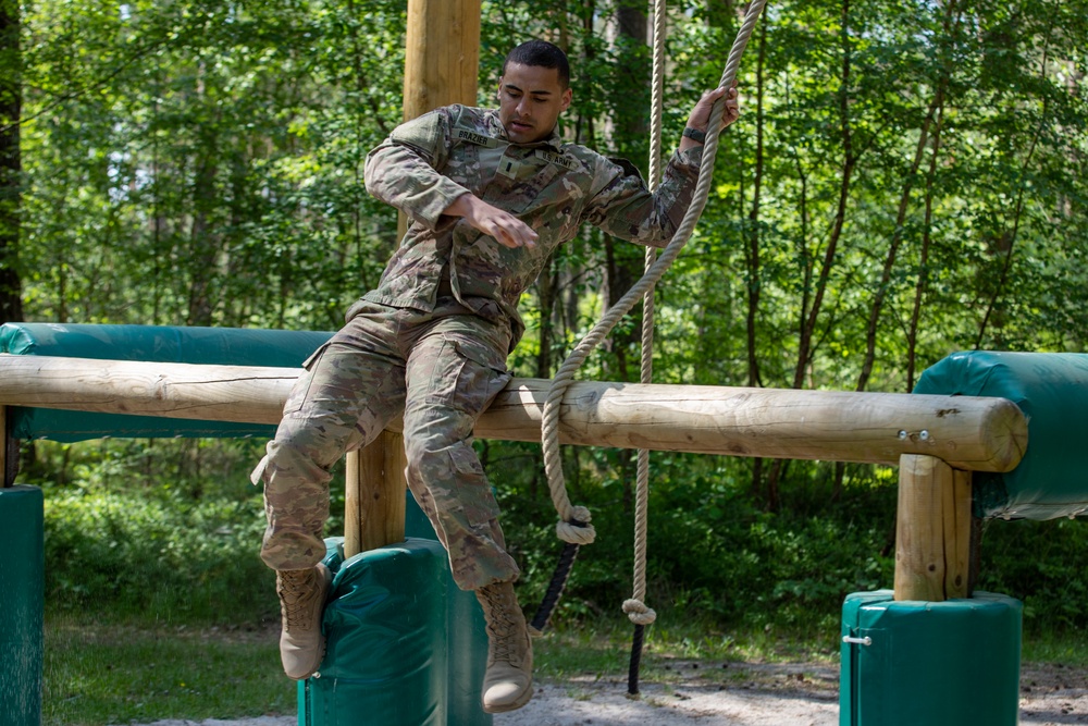 Victory Corps’ Elhers Cup participants tackle an obstacle course on their third day