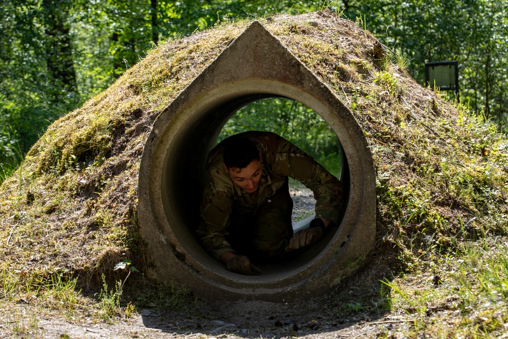 Victory Corps’ Elhers Cup participants tackle an obstacle course on their third day