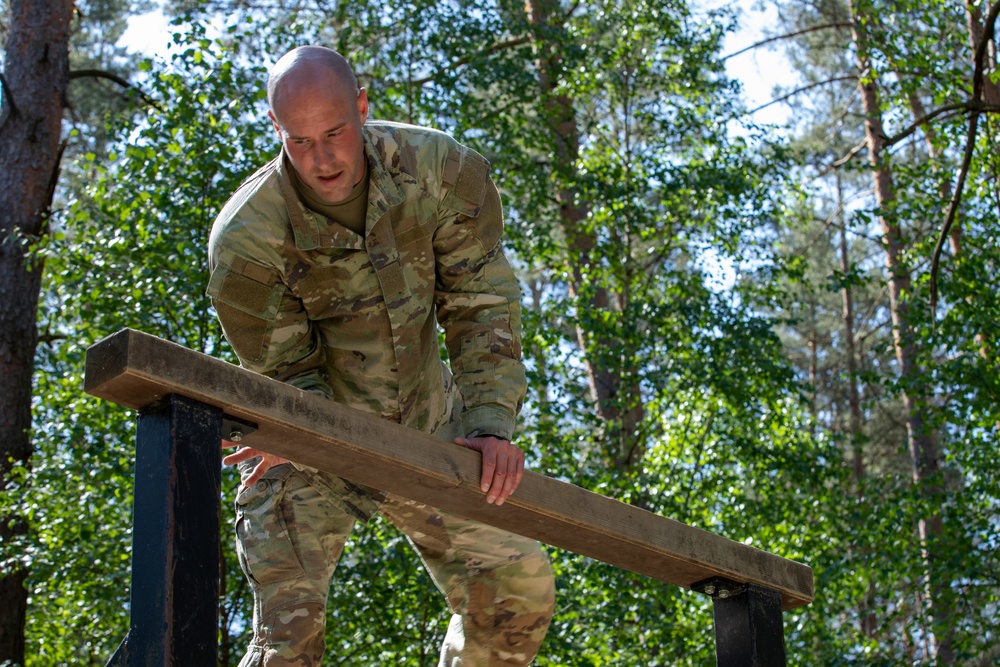 Victory Corps’ Elhers Cup participants tackle an obstacle course on their third day