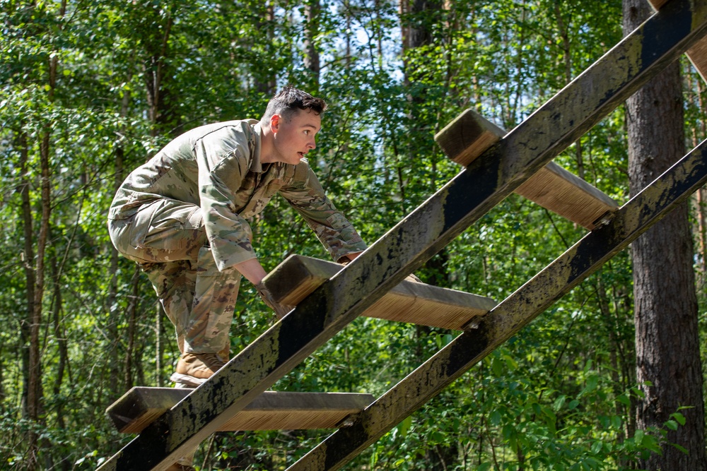 Victory Corps’ Elhers Cup participants tackle an obstacle course on their third day