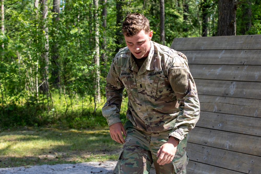 Victory Corps’ Elhers Cup participants tackle an obstacle course on their third day