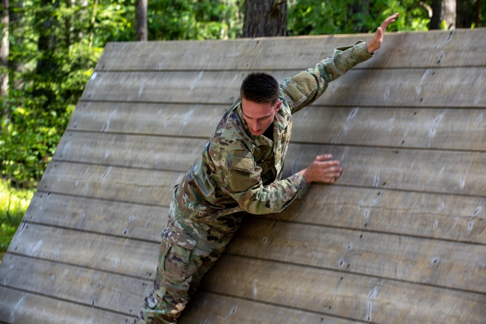 Victory Corps’ Elhers Cup participants tackle an obstacle course on their third day