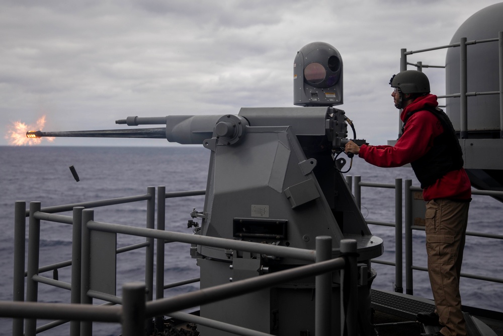 Makin Island MK38 Live Fire Exercise
