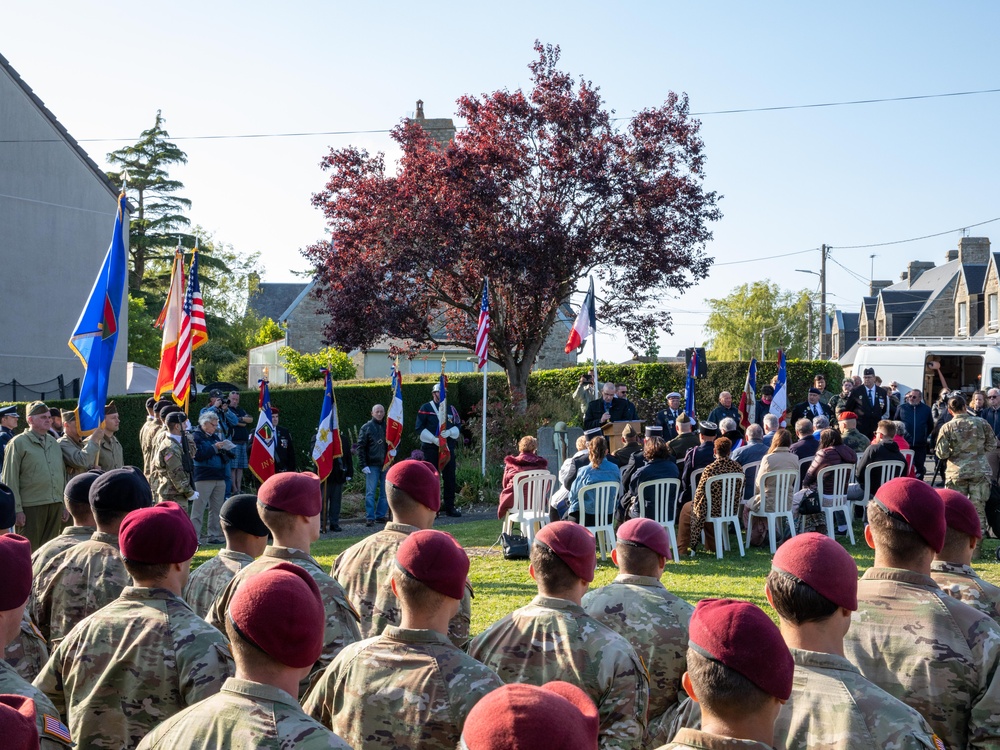 US paratroopers attend D-Day ceremony to honor the fallen