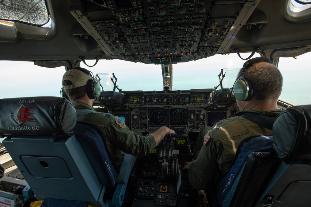 C-17 over Florida During Hoodoo Sea