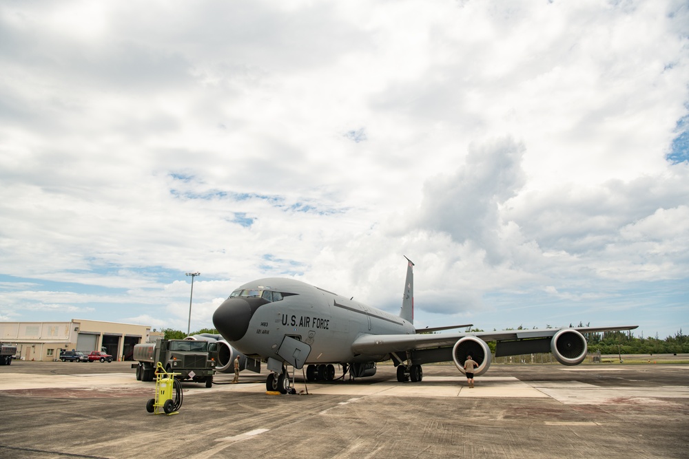 KC-13 Lands at Puerto Rico during Hoodoo Sea