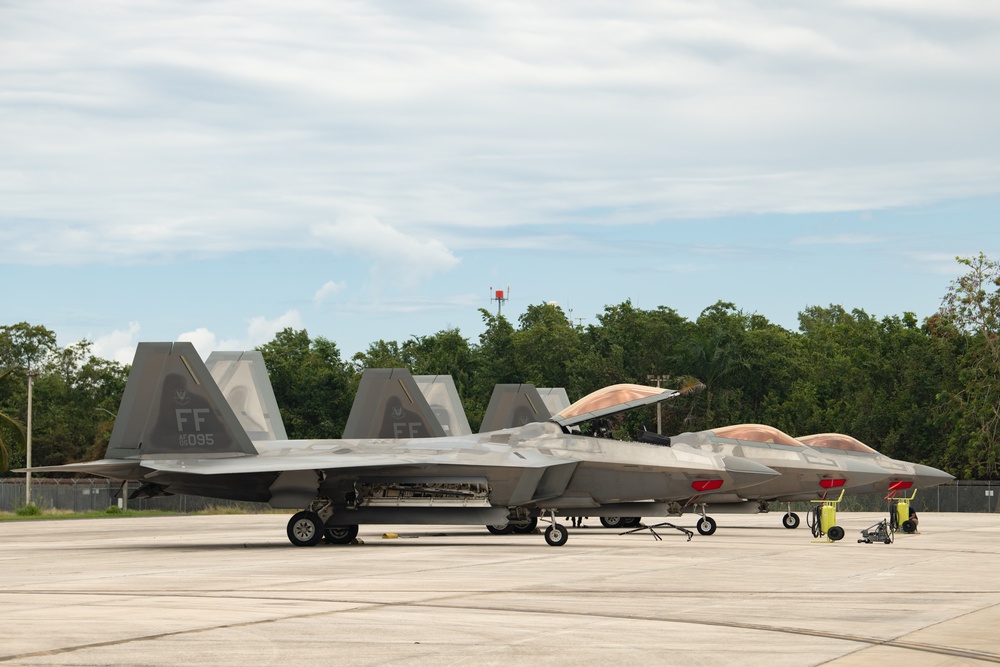 F-22s in Puerto Rico during Hoodoo Sea