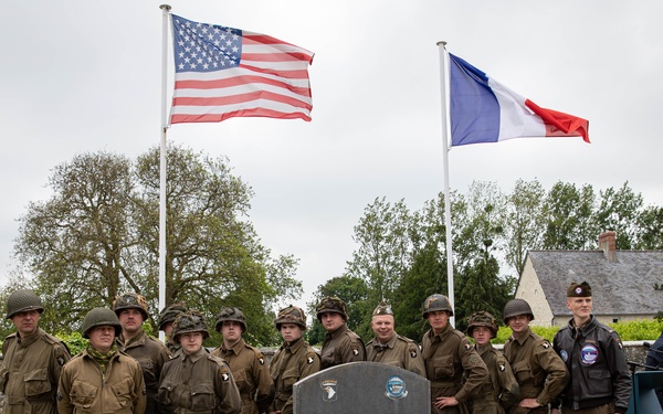 Angoville-au Plain Memorial Ceremony