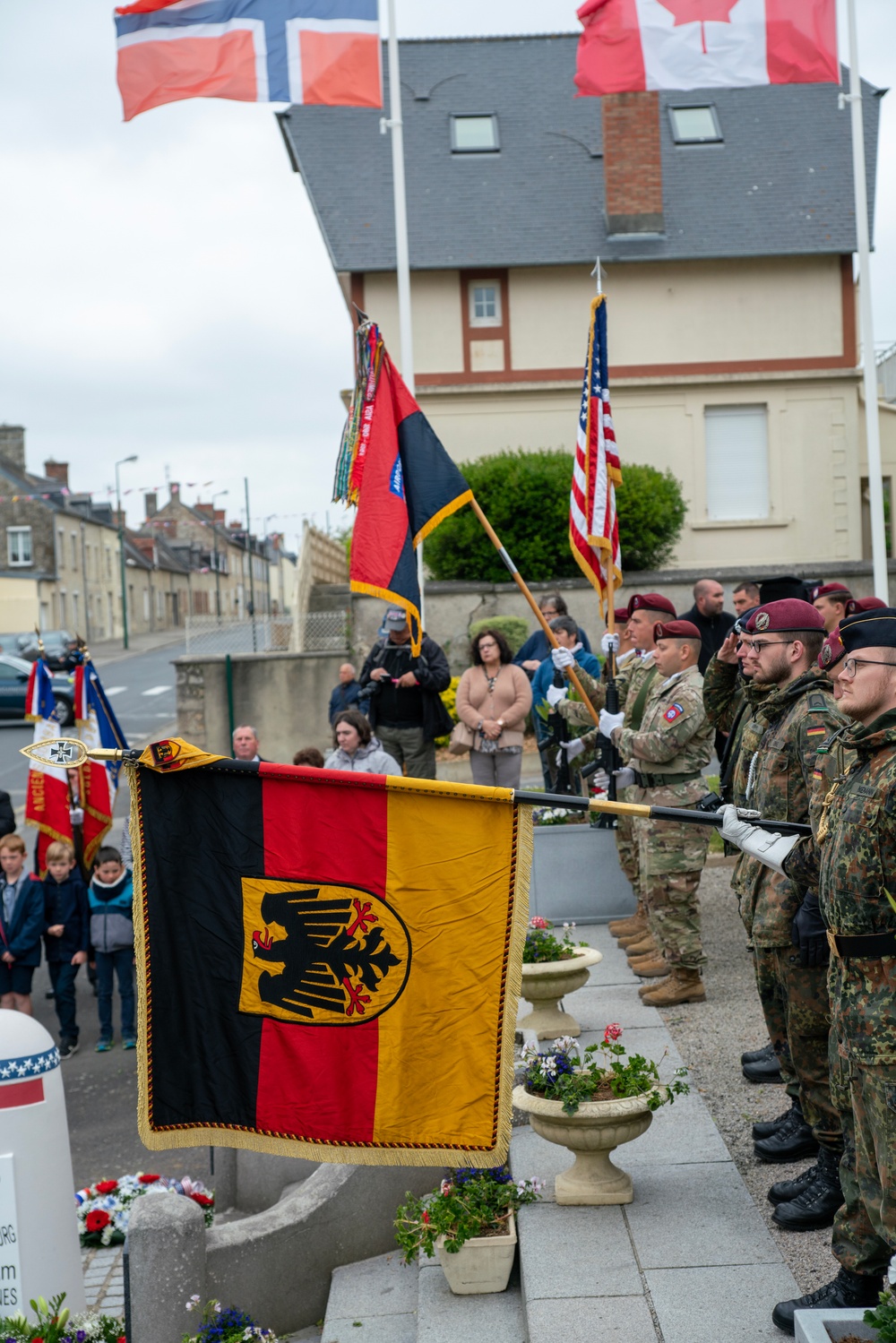 82nd Airborne Division Supports Cérémonie Monument Borne Zéro during D-Day 79