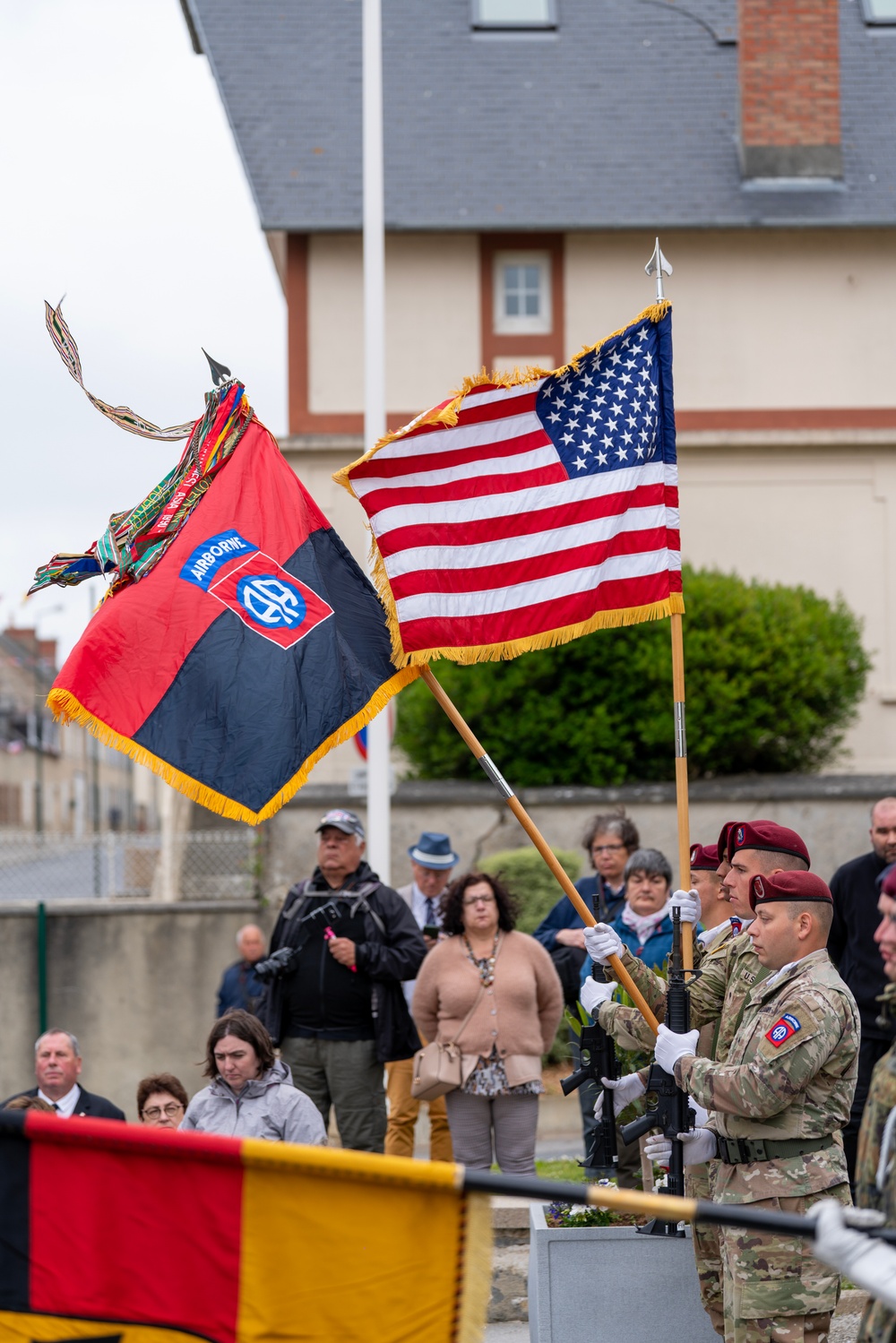 82nd Airborne Division Supports Cérémonie Monument Borne Zéro during D-Day 79