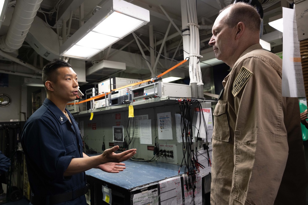 Rear Adm. Tom Williams Visits USS Bataan