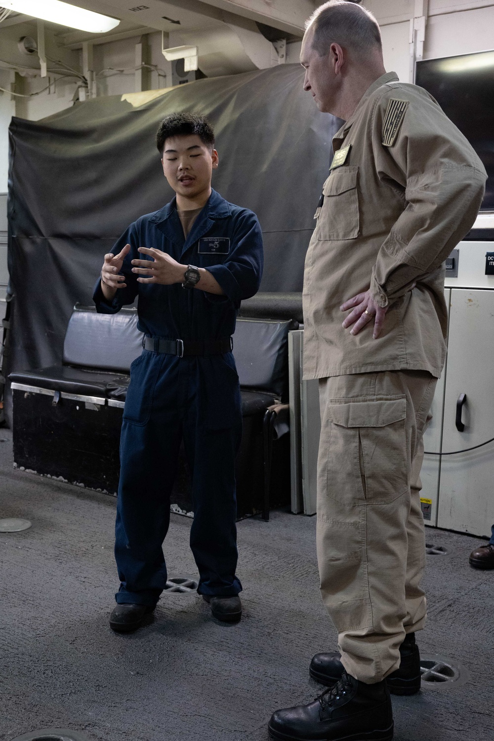 Rear Adm. Tom Williams Visits USS Bataan