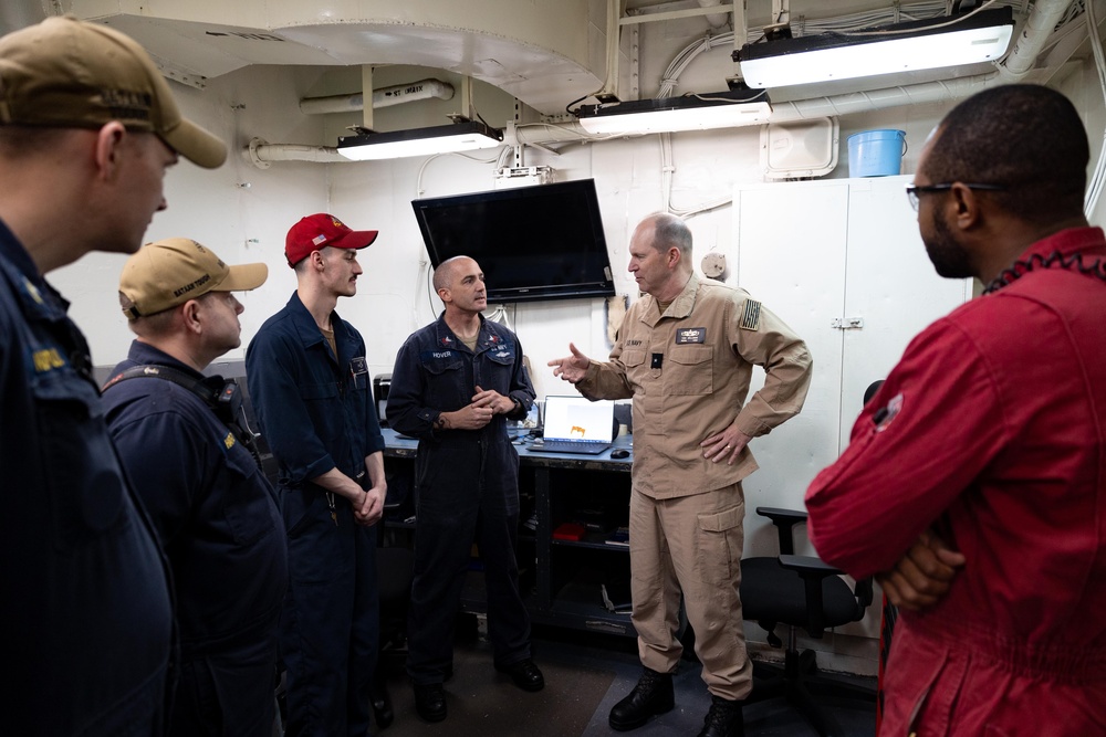 Rear Adm. Tom Williams Visits USS Bataan