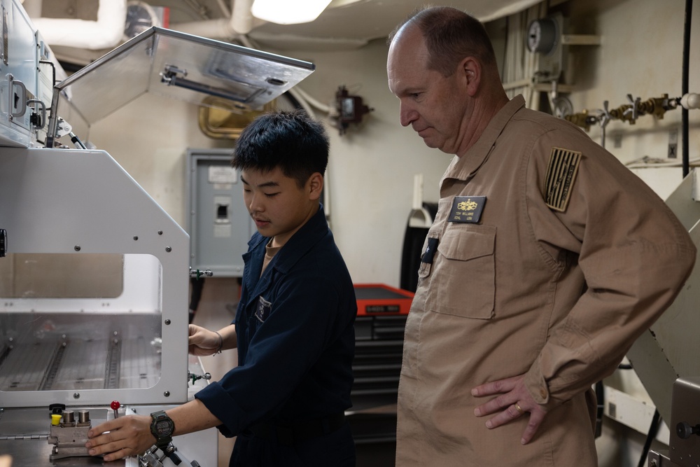 Rear Adm. Tom Williams Visits USS Bataan