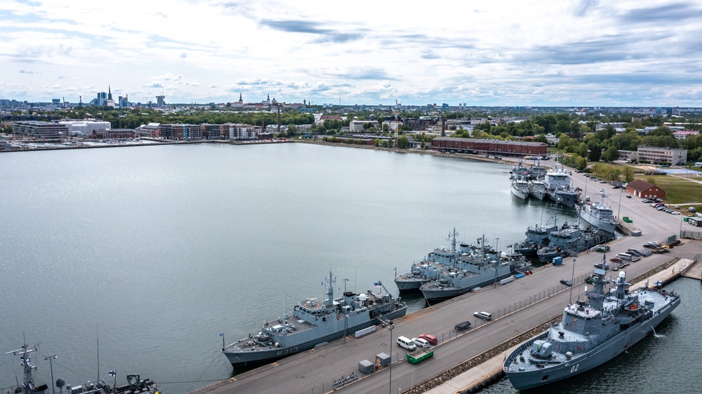 BALTOPS 23 Participants Moor in Tallinn, Estonia