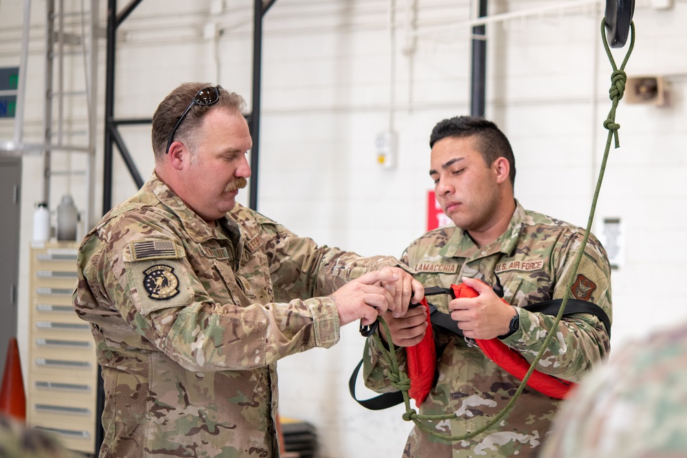 920th and 943d Security Forces hoist training