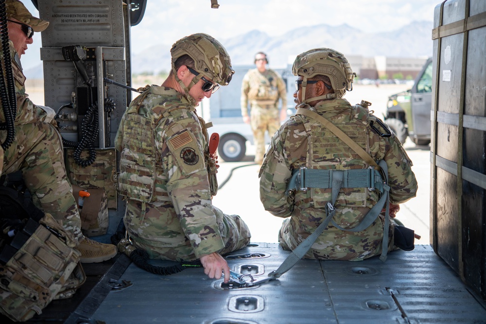 920th and 943d Security Forces HH-60G Pave Hawk helicopter training