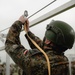 German Paratrooper Hooks Up His Static Line