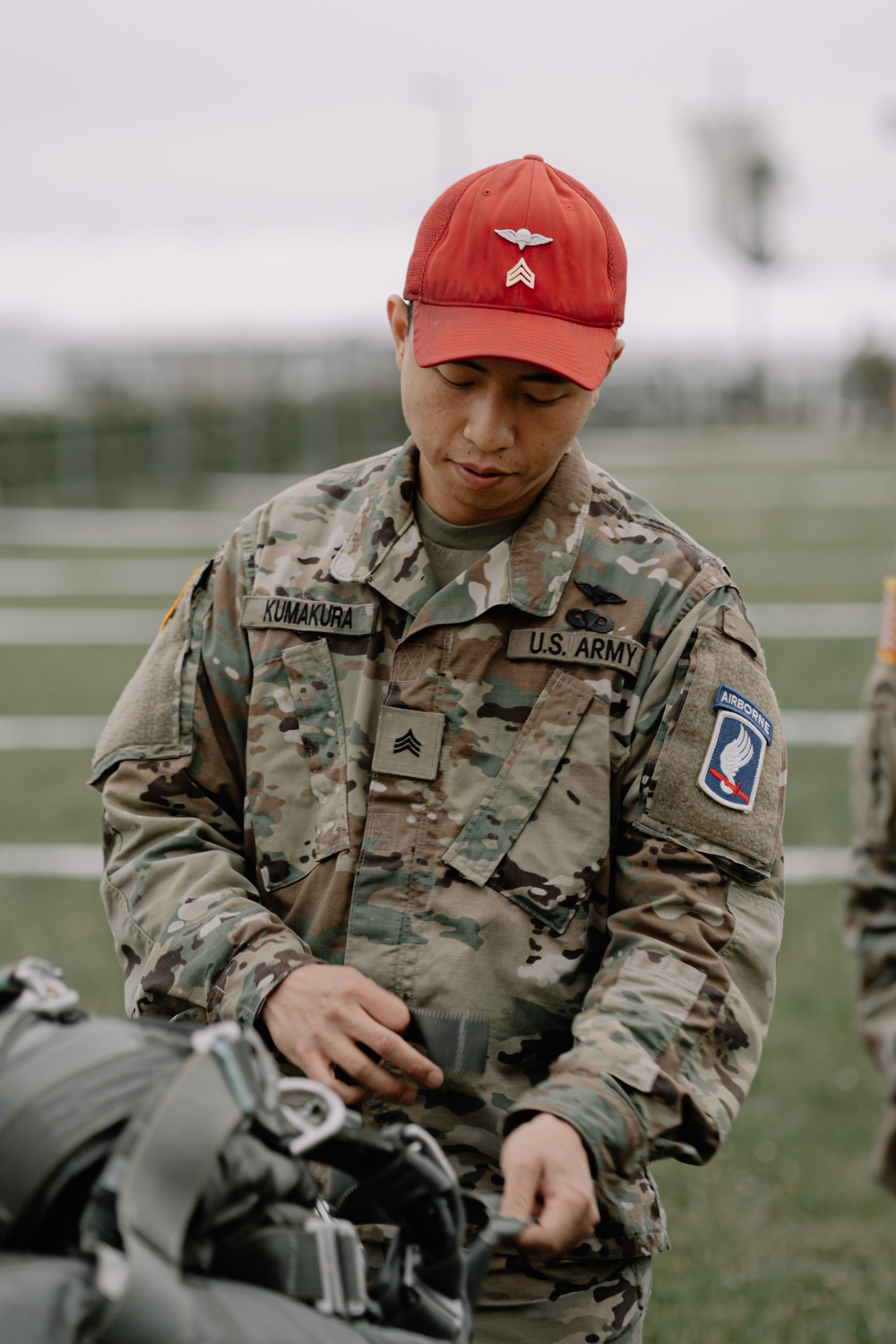 DVIDS - Images - 173rd Parachute Rigger Adjusts A T-11 Parachute System ...