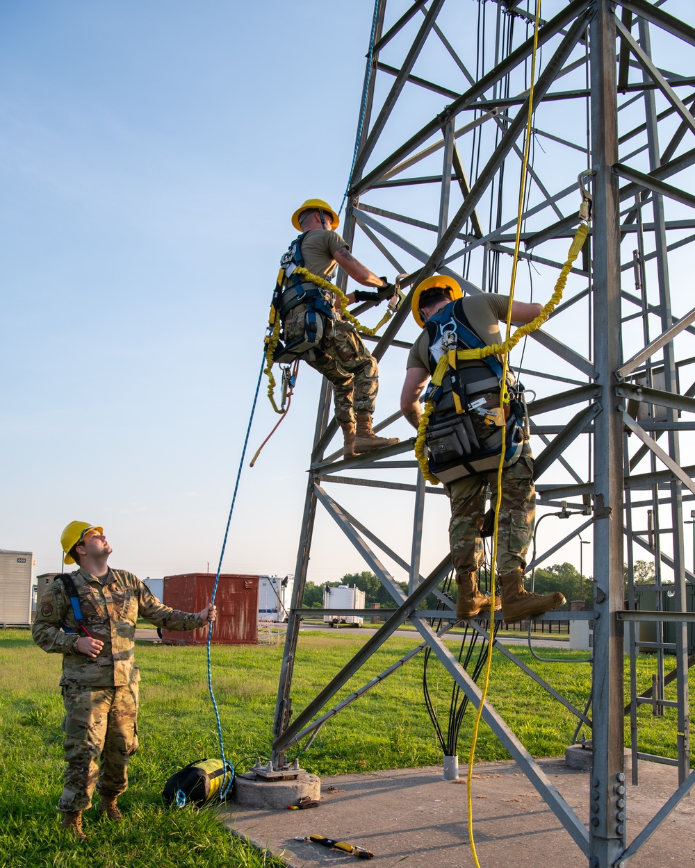 219th Engineering Installation Squadron Stays Mission Ready With Tower Rescue Training