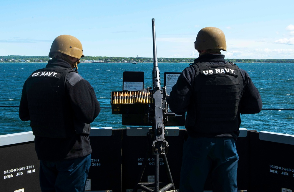 USS Mount Whitney Departs From Tallinn