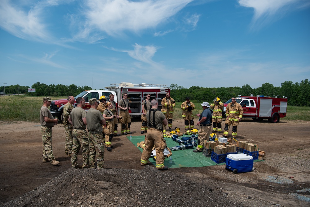 110th Wing firefighters learn about rescue equipment