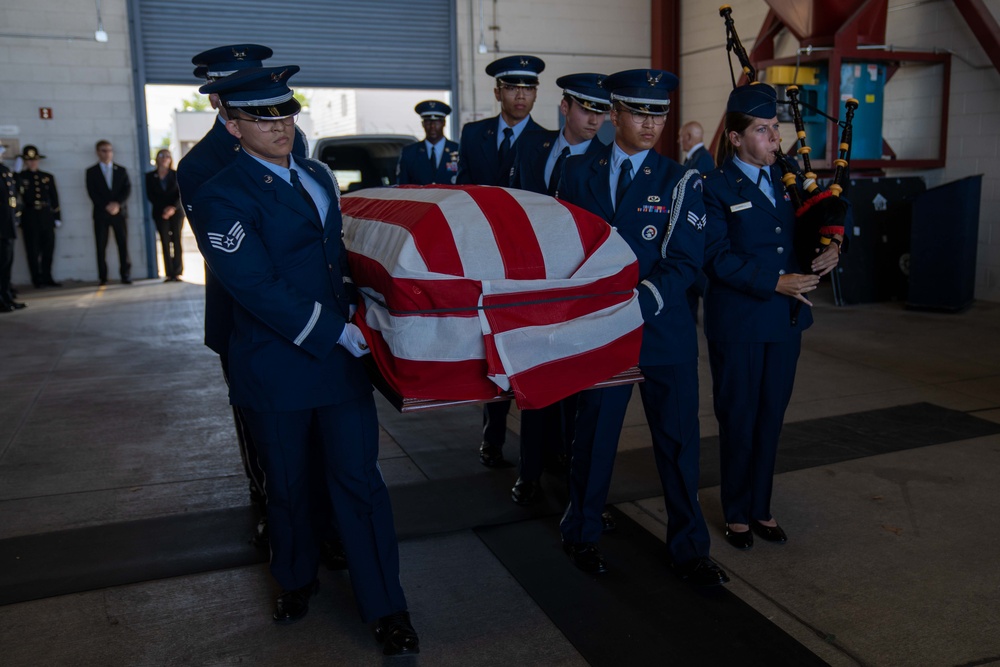 Memorial service for Col. Michael A. Fugett, 152nd Operations Group Commander