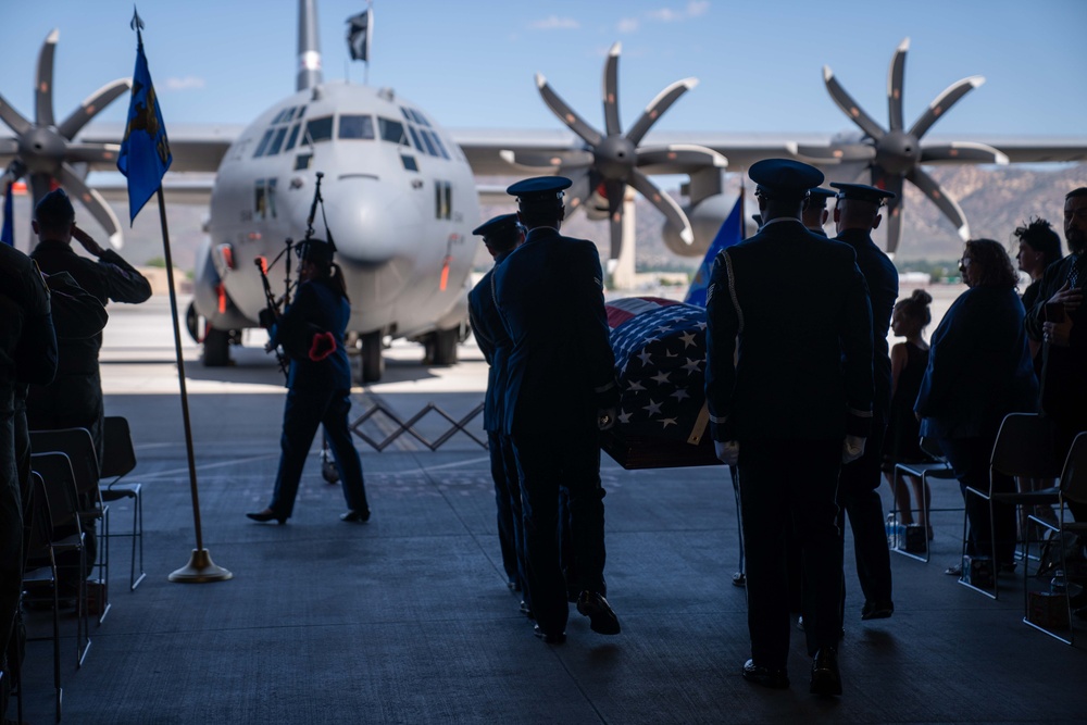 Memorial service for Col. Michael A. Fugett, 152nd Operations Group Commander