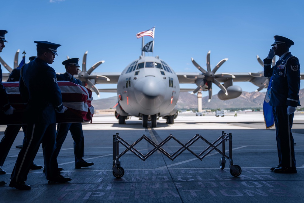 Memorial service for Col. Michael A. Fugett, 152nd Operations Group Commander