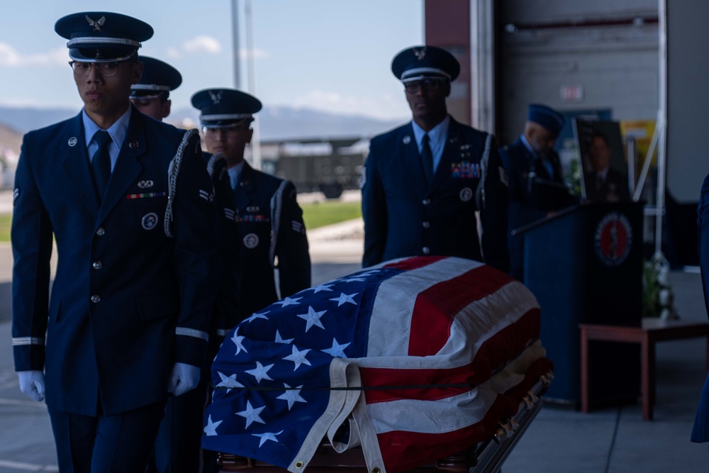 Memorial service for Col. Michael A. Fugett, 152nd Operations Group Commander