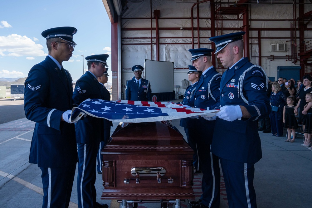 Memorial service for Col. Michael A. Fugett, 152nd Operations Group Commander