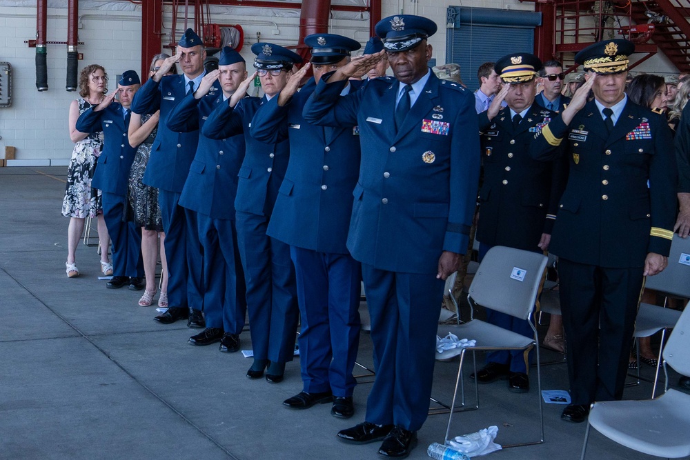 Memorial service for Col. Michael A. Fugett, 152nd Operations Group Commander