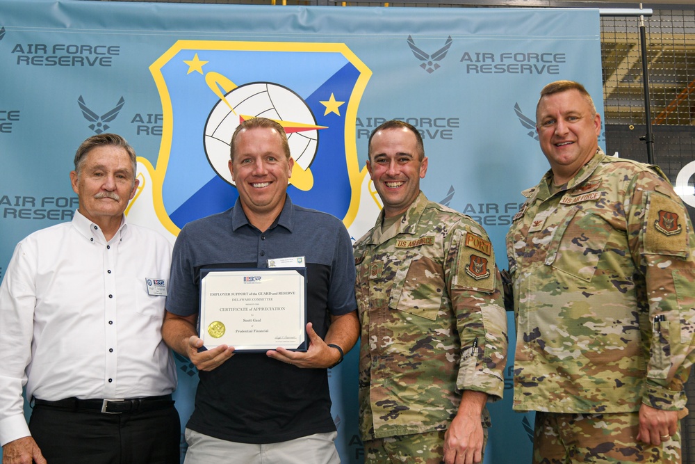 The 512th Airlift Wing recognizes civilian employers