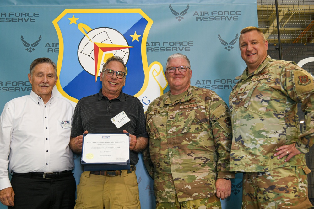 The 512th Airlift Wing recognizes civilian employers