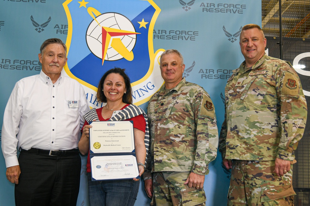 The 512th Airlift Wing recognizes civilian employers