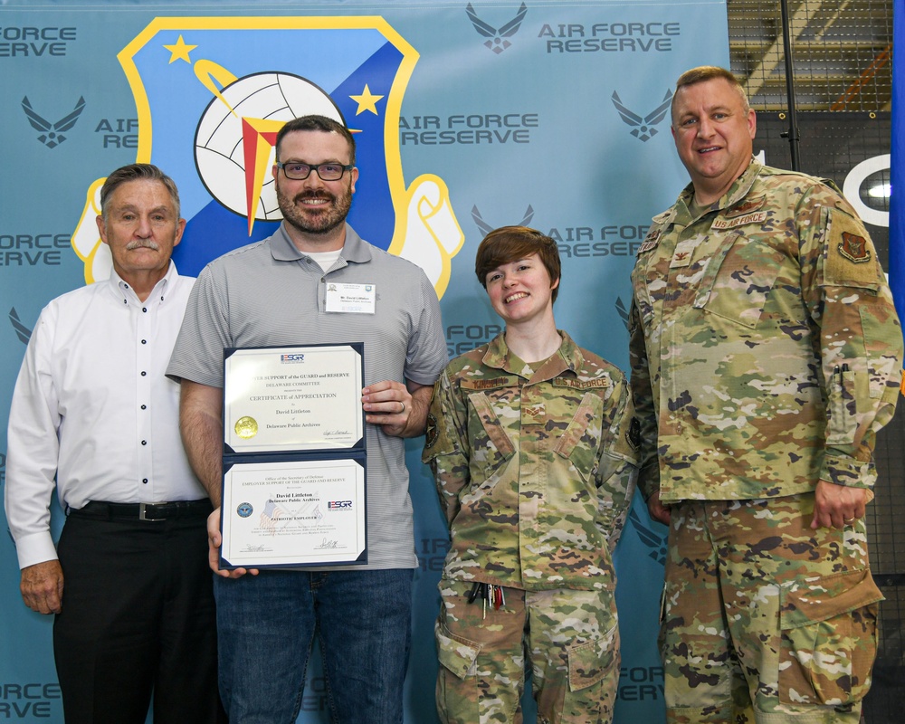 The 512th Airlift Wing recognizes civilian employers