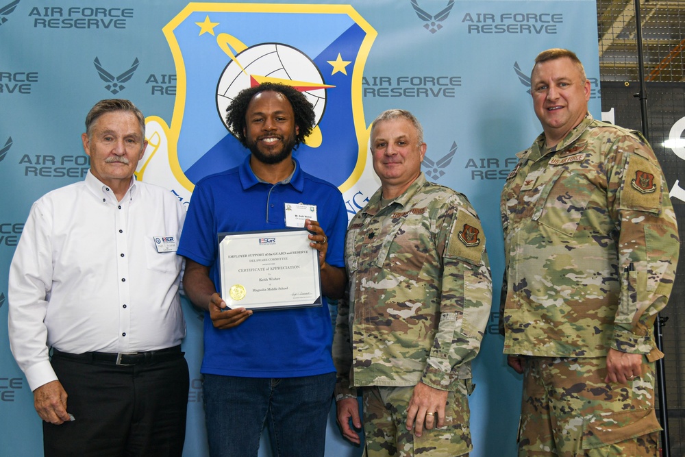 The 512th Airlift Wing recognizes civilian employers