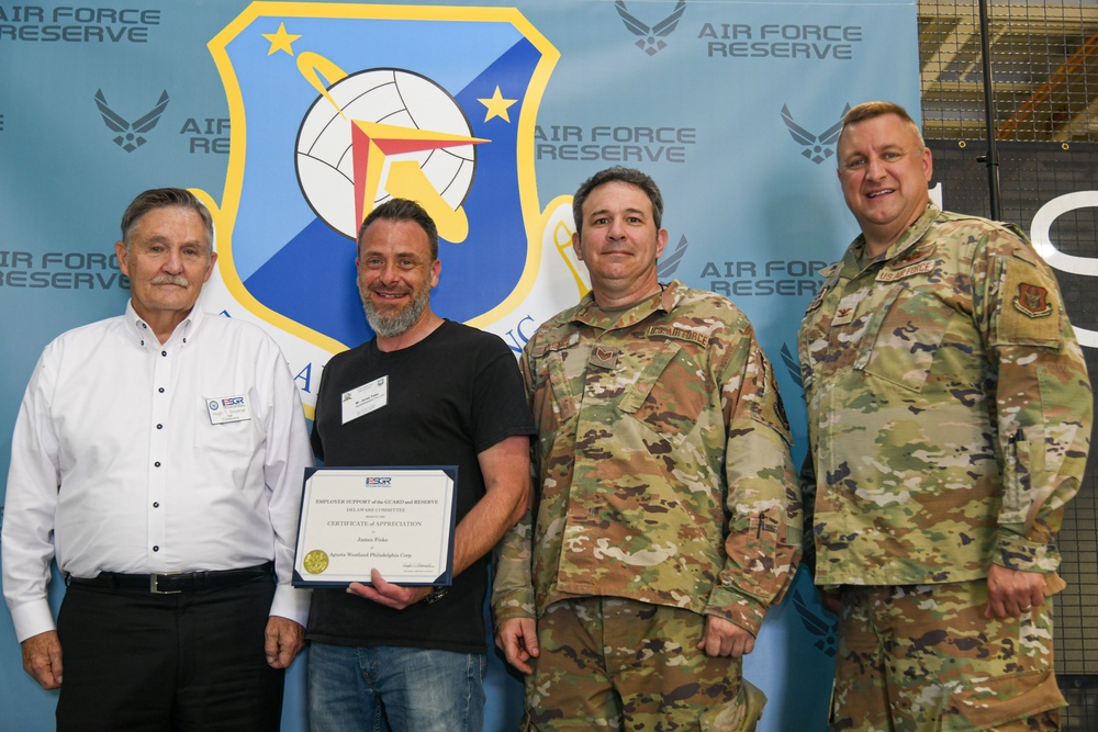 The 512th Airlift Wing recognizes civilian employers