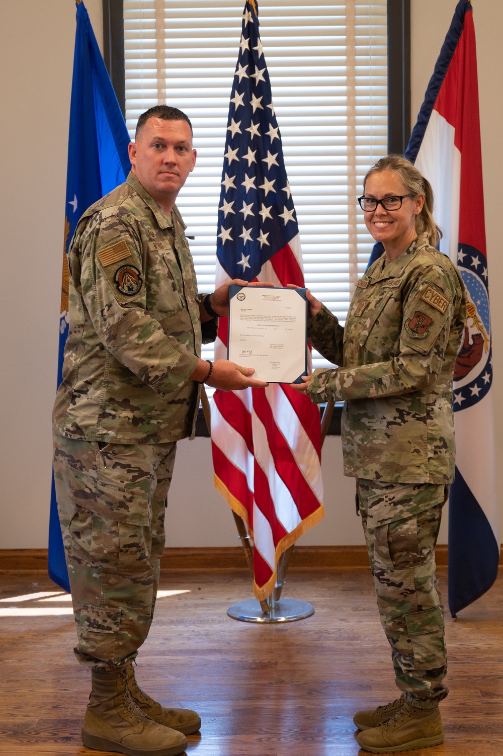 Chief Master Sgt. Jennifer Schoonover Promotion