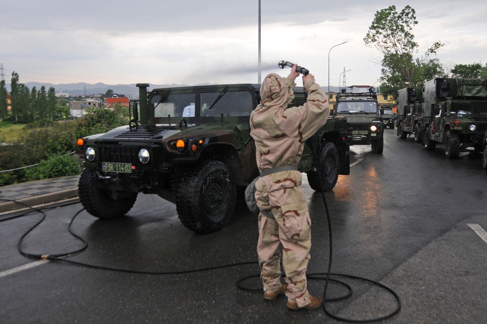 New Jersey Guardsmen Conduct Chemical Training With Albanian and Kosovo Armed Forces