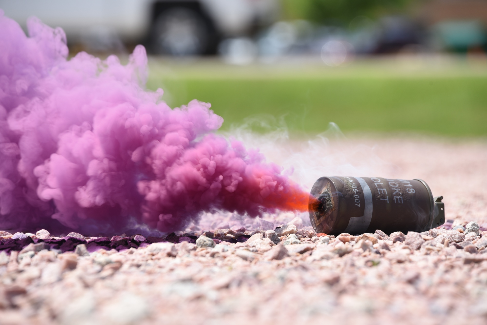DVIDS - Images - M18 Violet Smoke Grenade [Image 2 of 4]